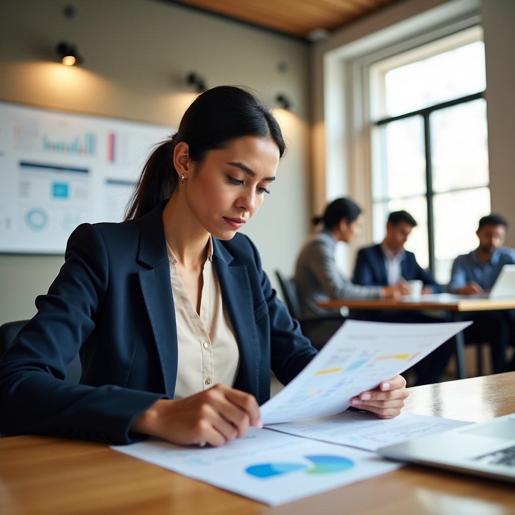 Entrepreneur attending a business workshop in Bogotá
